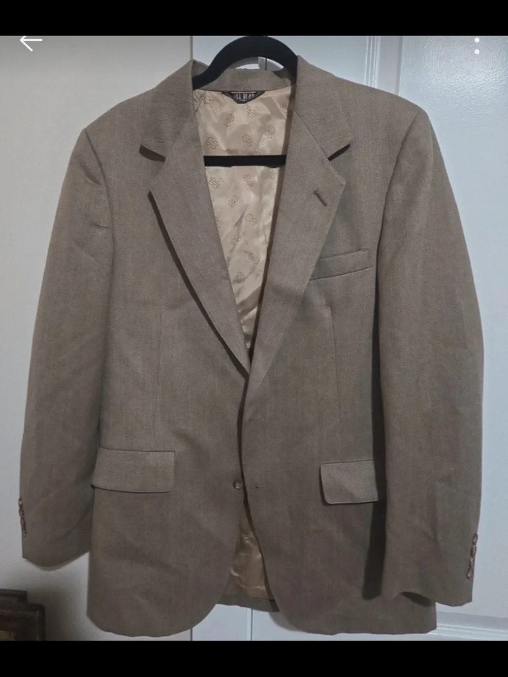 Men's Bill Blass Tan Blazer - Single-Breasted
